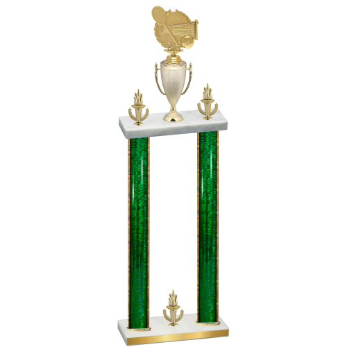Double Green Glacier Victory Tennis Trophy