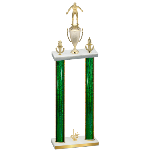 Double Green Glacier First Place Wrestling Trophy