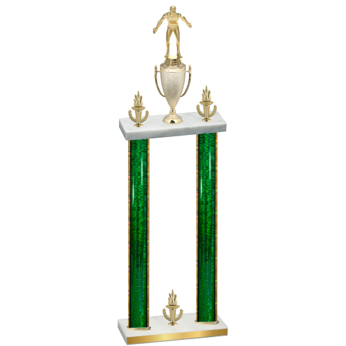 Double Green Glacier Victory Wrestling Trophy