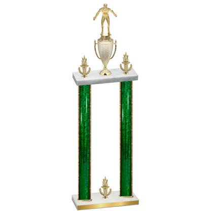 Double Green Glacier Victory Wrestling Trophy