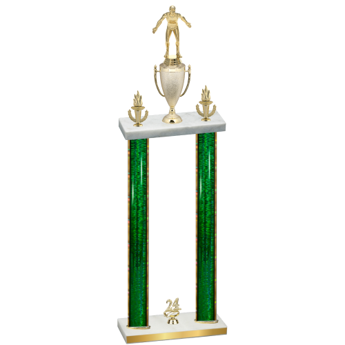 Double Green Glacier Year Wrestling Trophy