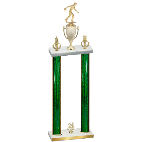 Double Green Glacier Year Bowling Trophy