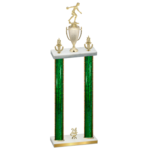 Double Green Glacier Year Bowling Trophy