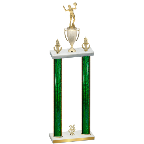 Double Green Glacier Year Volleyball Trophy