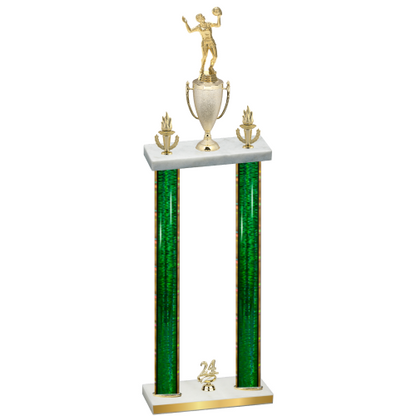 Double Green Glacier Year Volleyball Trophy