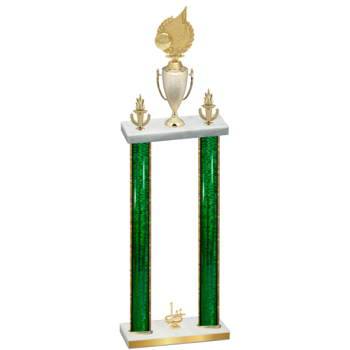 Double Green Glacier First Place Volleyball Trophy
