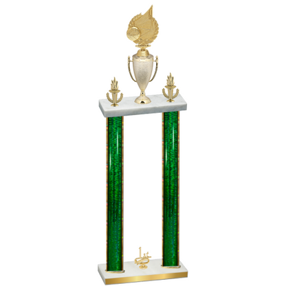Double Green Glacier First Place Volleyball Trophy