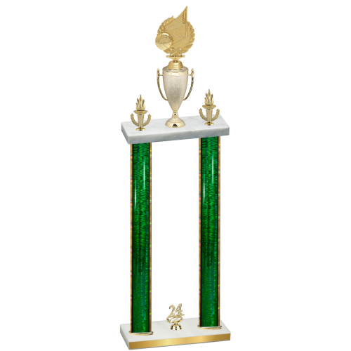 Double Green Glacier Year Volleyball Trophy