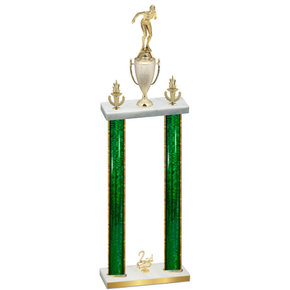Double Green Glacier Second Place Tennis Trophy