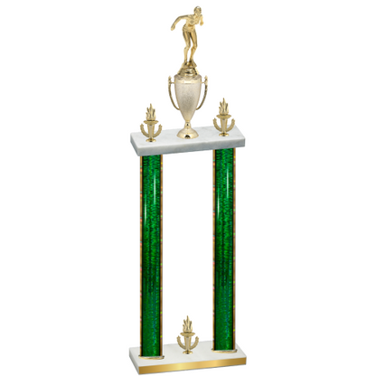 Double Green Glacier Victory Tennis Trophy