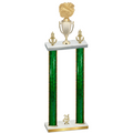 Double Green Glacier Year Cheerleading Trophy