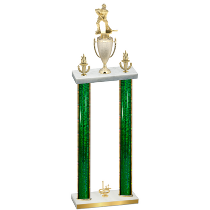 Double Green Glacier First Place Hockey Trophy