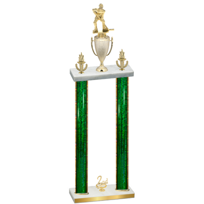 Double Green Glacier Second Place Hockey Trophy