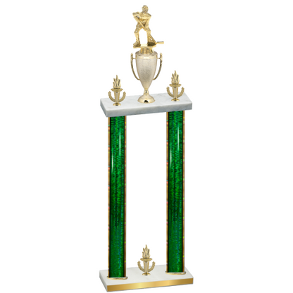 Double Green Glacier Victory Hockey Trophy