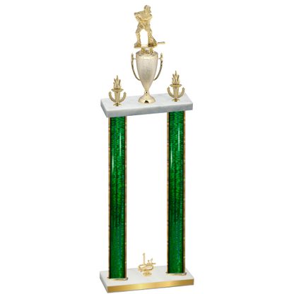 Double Green Glacier First Place Hockey Trophy