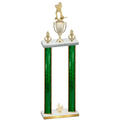Double Green Glacier Fourth Place Hockey Trophy