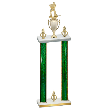 Double Green Glacier Victory Hockey Trophy