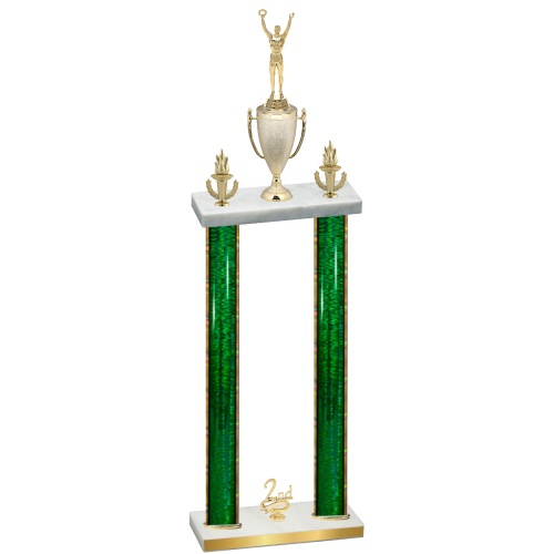 Double Green Glacier Second Place Victory Trophy