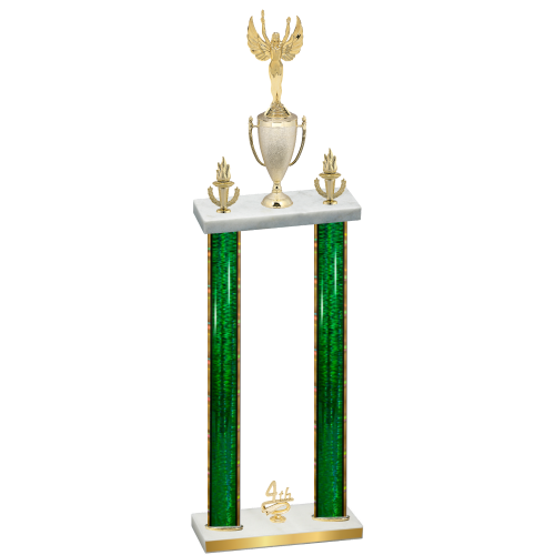Double Green Glacier Fourth Place Victory Trophy