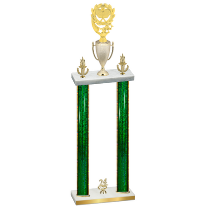 Double Green Glacier Year Pickleball Trophy