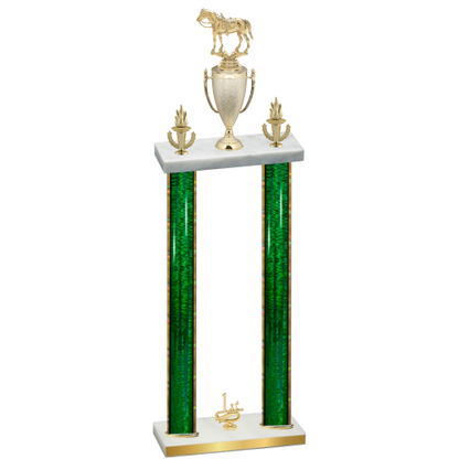 Double Green Glacier First Place Horses Trophy