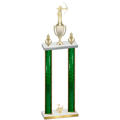 Double Green Glacier Second Place Archery Trophy