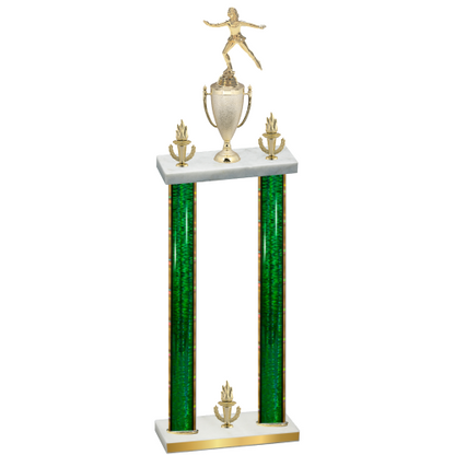 Double Green Glacier Victory Skater Trophy