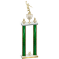 Double Green Glacier Year Basketball Trophy