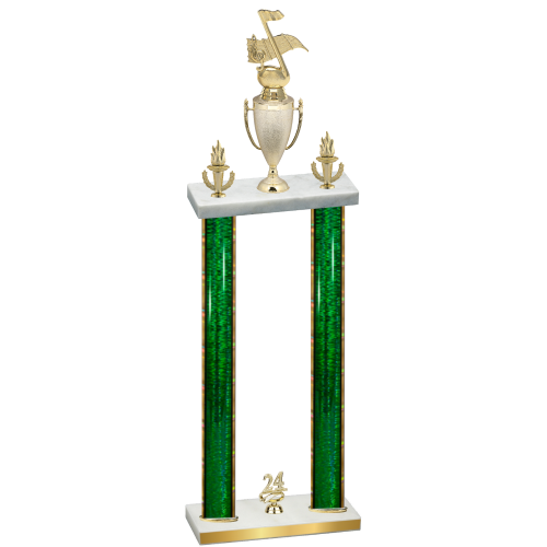 Double Green Glacier Year Music Trophy