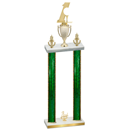 Double Green Glacier Third Place Golf Trophy