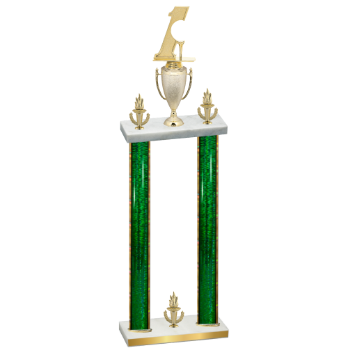 Double Green Glacier Victory Golf Trophy