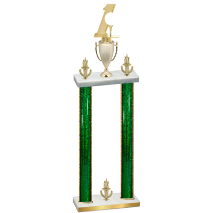 Double Green Glacier Victory Golf Trophy