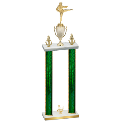 Double Green Glacier Third Place Karate Trophy