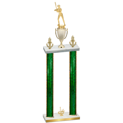 Double Green Glacier First Place Softball Trophy