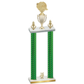 Double Green Carbon Fiber Year Running Trophy