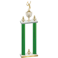 Double Green Carbon Fiber Victory Tennis Trophy