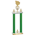 Double Green Carbon Fiber Victory Tennis Trophy
