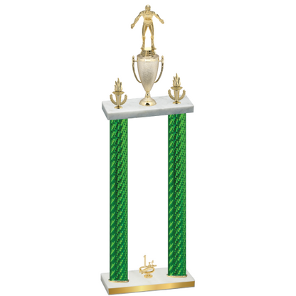 Double Green Carbon Fiber First Place Wrestling Trophy