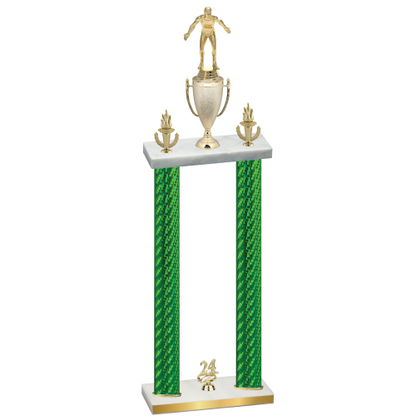 Double Green Carbon Fiber Year Wrestling Trophy