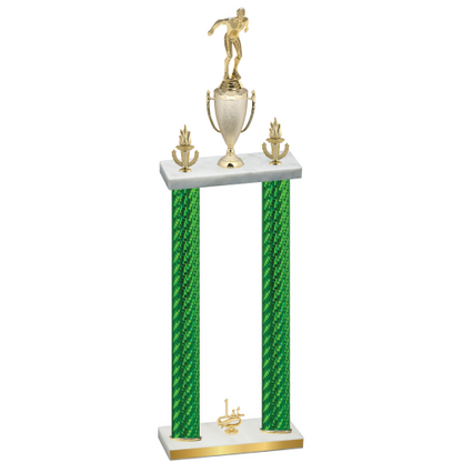 Double Green Carbon Fiber First Place Swimming Trophy
