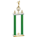 Double Green Carbon Fiber First Place Tennis Trophy