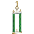 Double Green Carbon Fiber Victory Tennis Trophy
