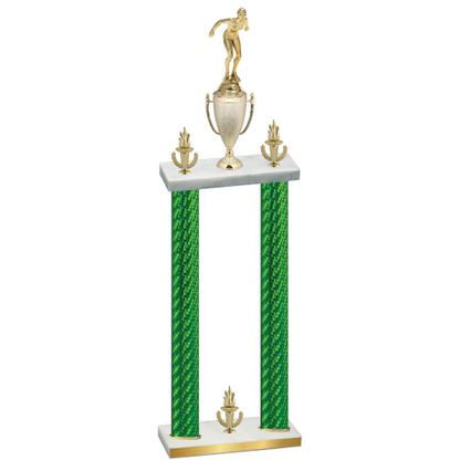Double Green Carbon Fiber Victory Tennis Trophy