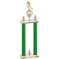 Double Green Carbon Fiber Victory Football Trophy