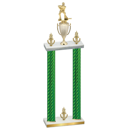 Double Green Carbon Fiber Victory Hockey Trophy