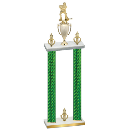 Double Green Carbon Fiber Victory Hockey Trophy