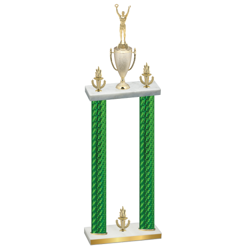 Double Green Carbon Fiber Victory Victory Trophy