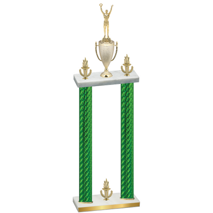 Double Green Carbon Fiber Victory Victory Trophy