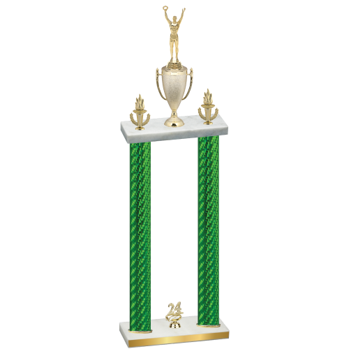 Double Green Carbon Fiber Year Victory Trophy