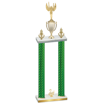 Double Green Carbon Fiber Second Place Victory Trophy